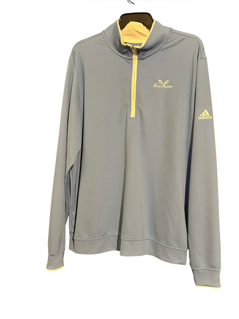 Adidas Light Blue Quarter Zip Hoodie EUC